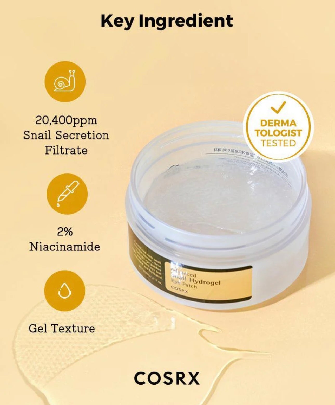 COSREX Advanced Snail Hydrogel Eye Patch