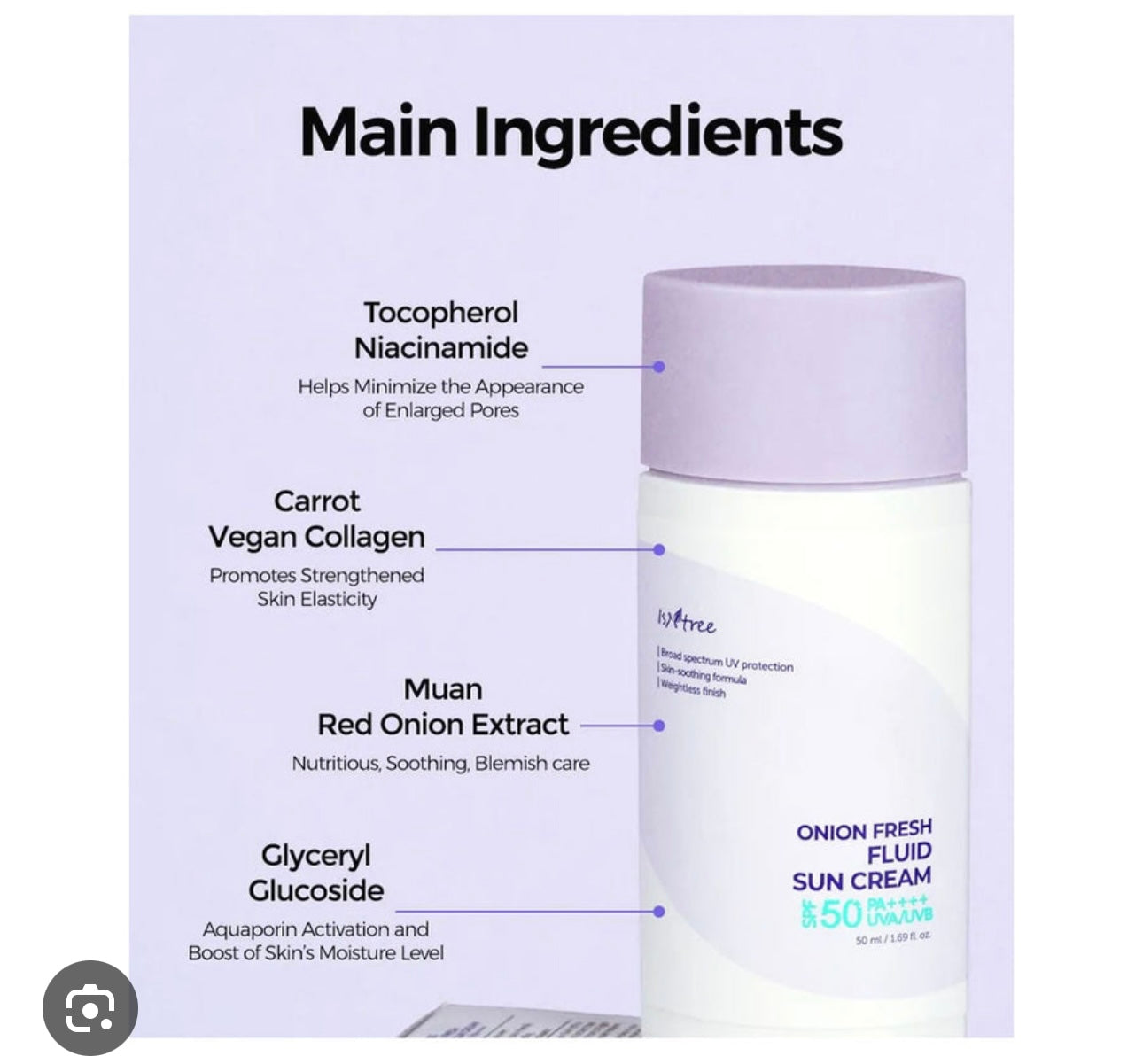Isntree - Onion Fresh Fluid Sun Cream mini
