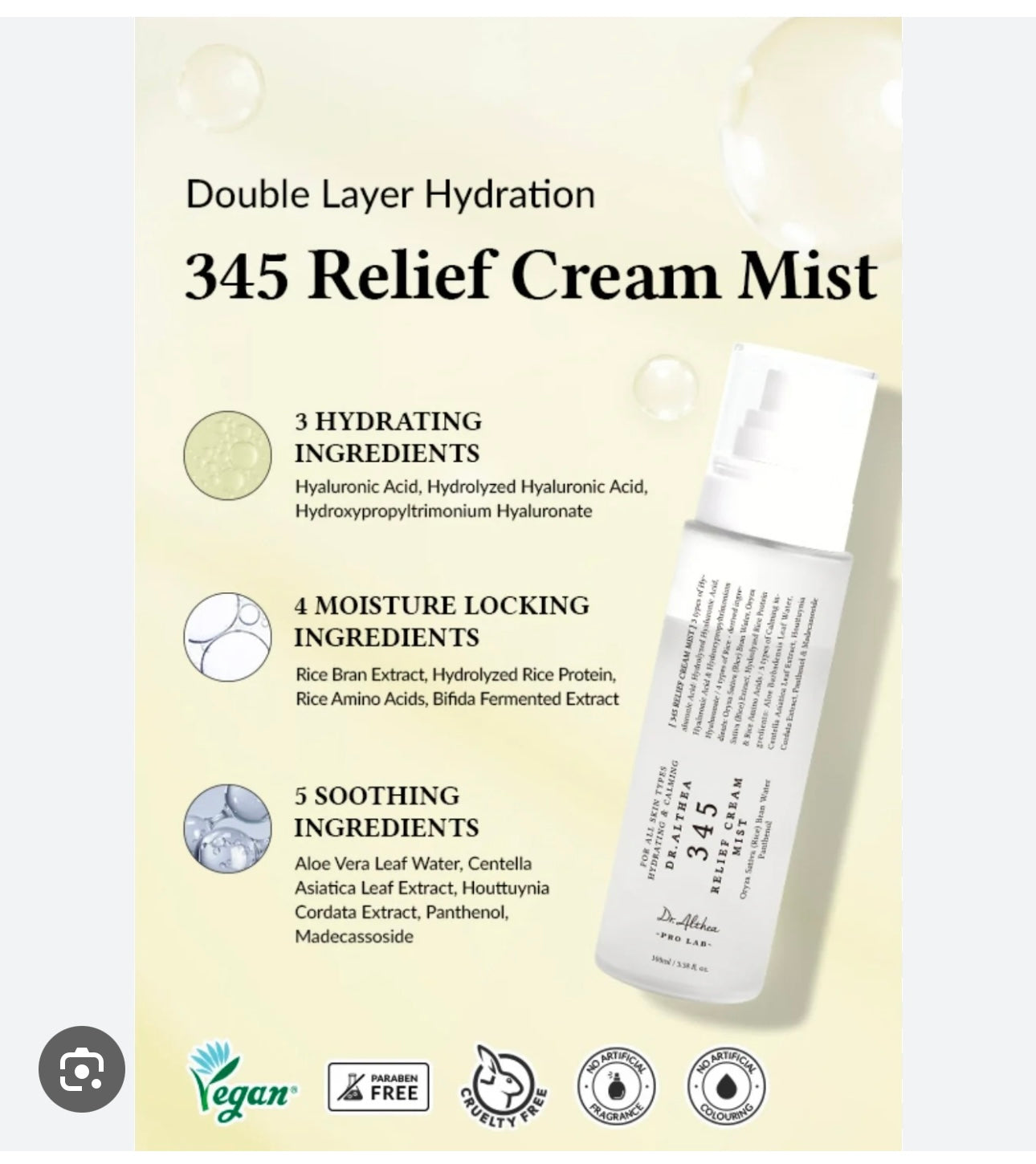 Dr.Althea 345 Relief Cream Mist 100ml
