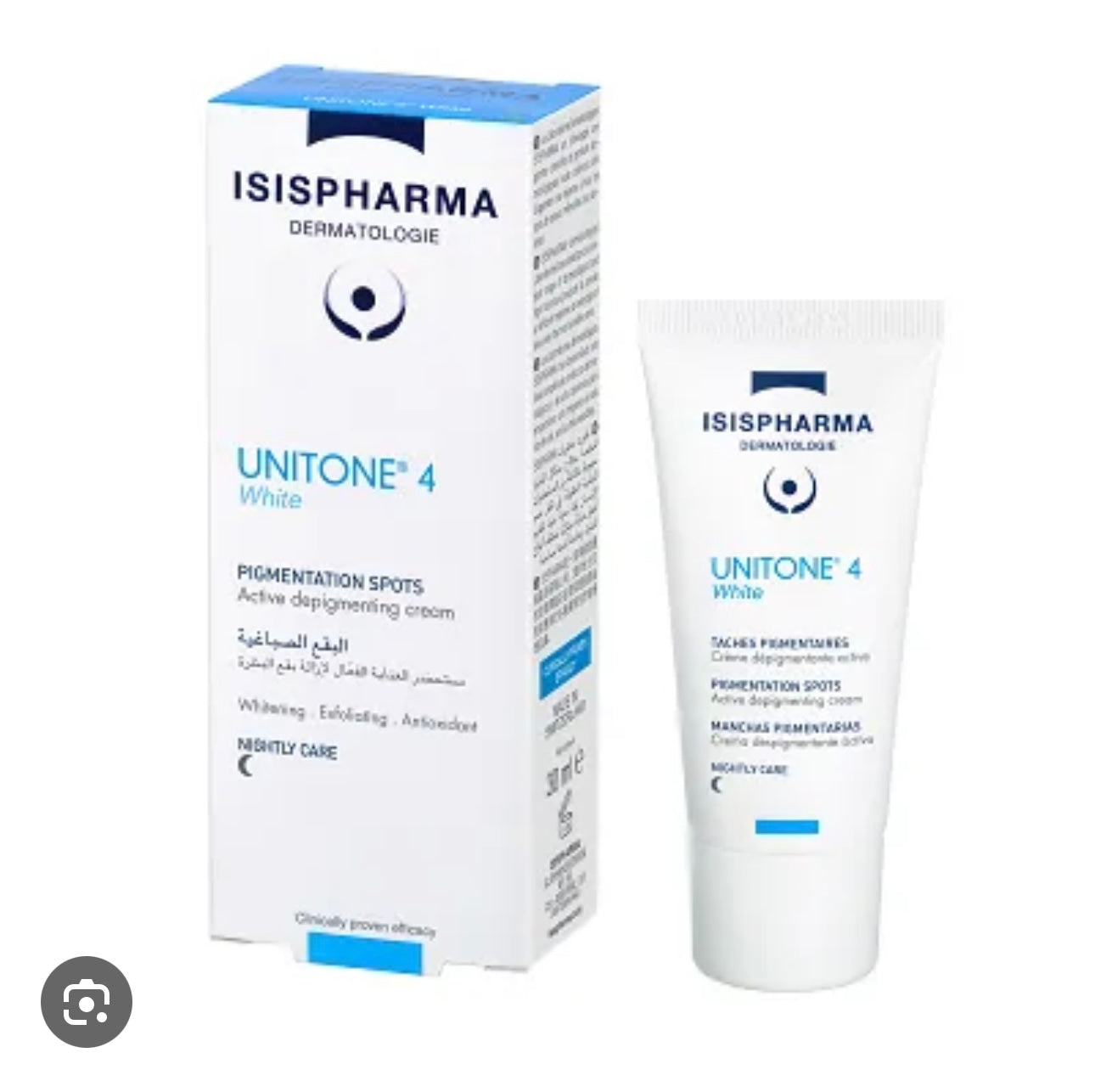 Isispharma unitone 4 white active depigmenting cream