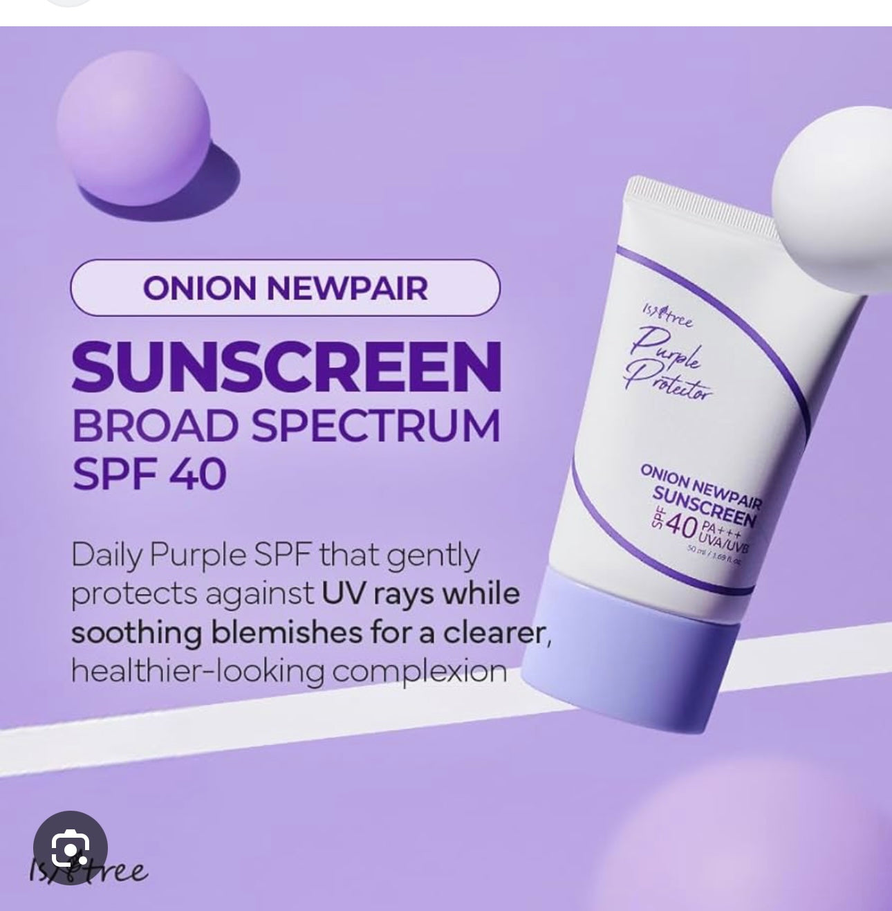 Isntree - Purple Protector Onion Newpair Sunscreen
