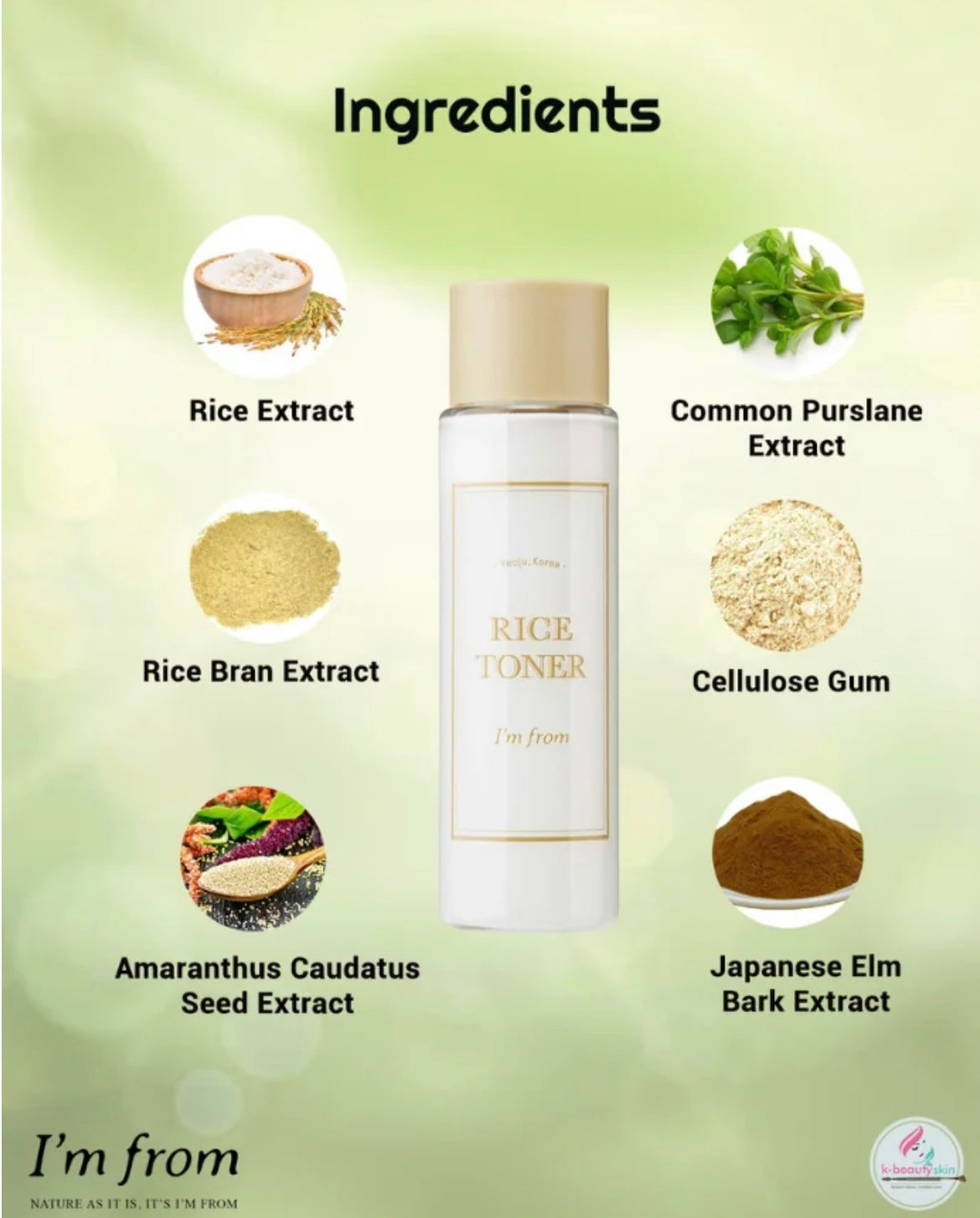 [I'M FROM] RICE TONER 30ml