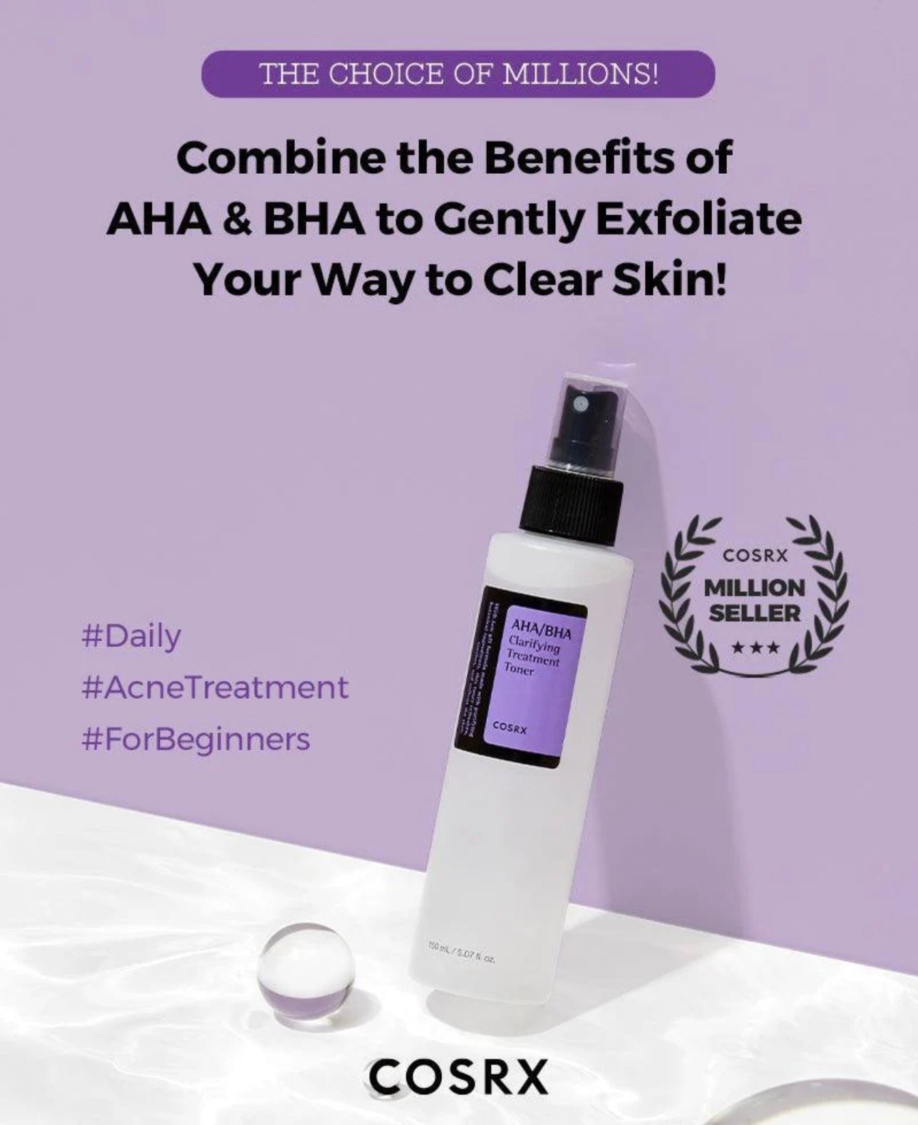 COSRX - AHA/BHA Clarifying Treatment Toner 150ml