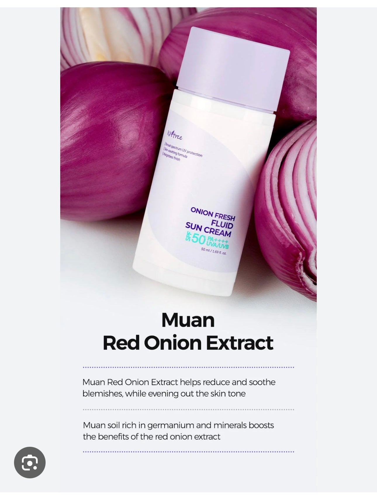 Isntree - Onion Fresh Fluid Sun Cream mini