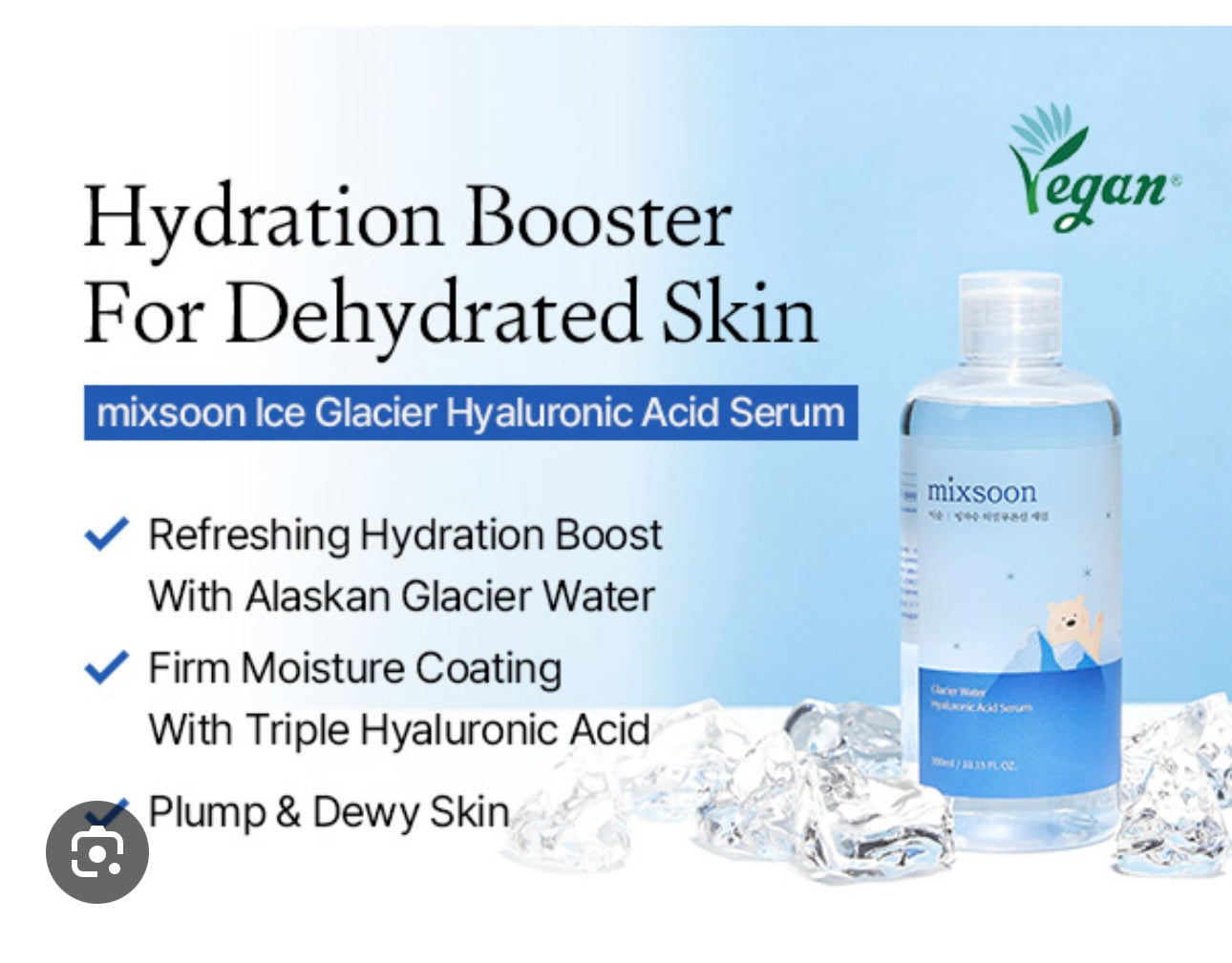 Mixsoon - Glacier Water Hyaluronic Acid Serum 100ml