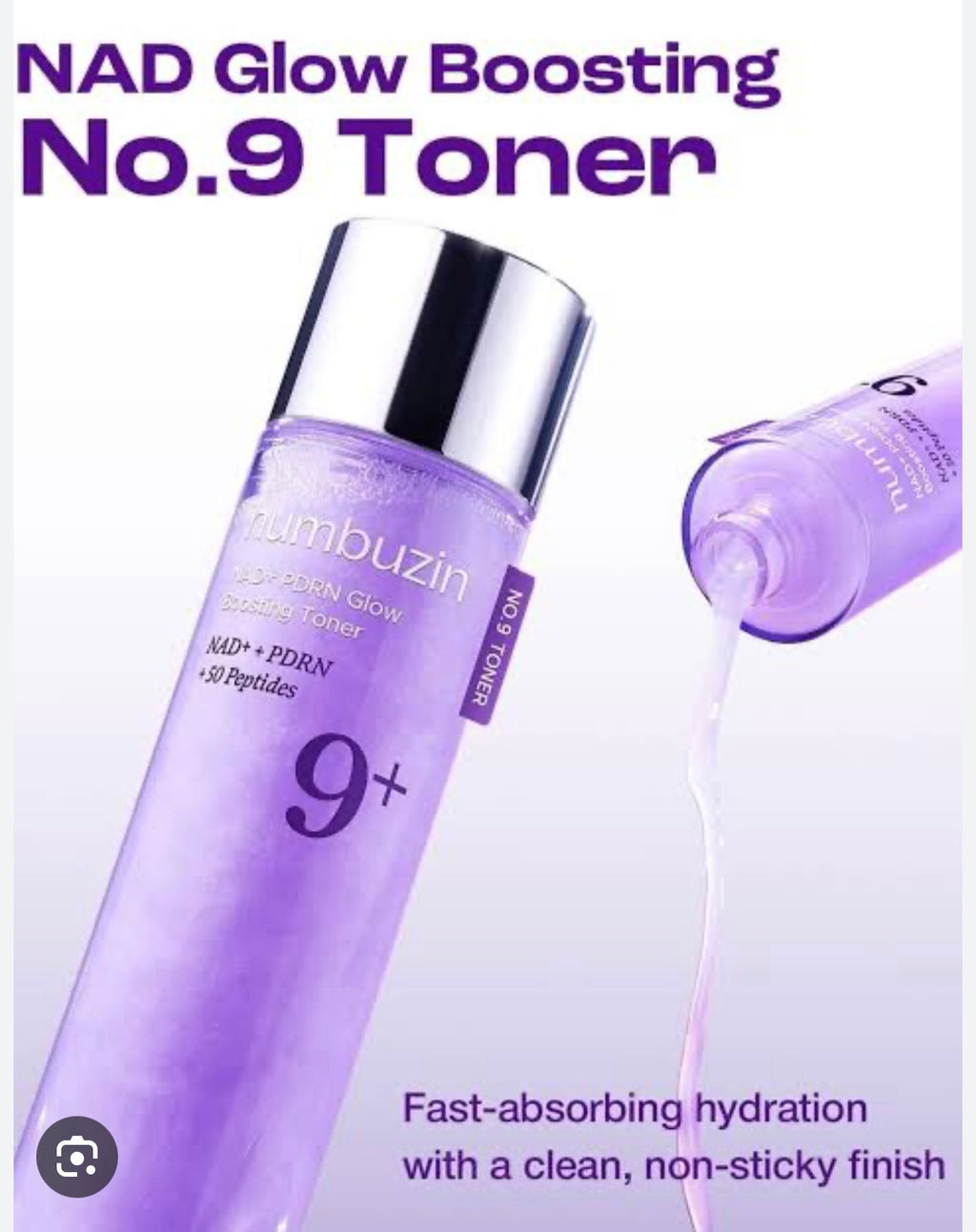 Numbuzin - No.9 NAD+ PDRN Glow Boosting Toner 150ml