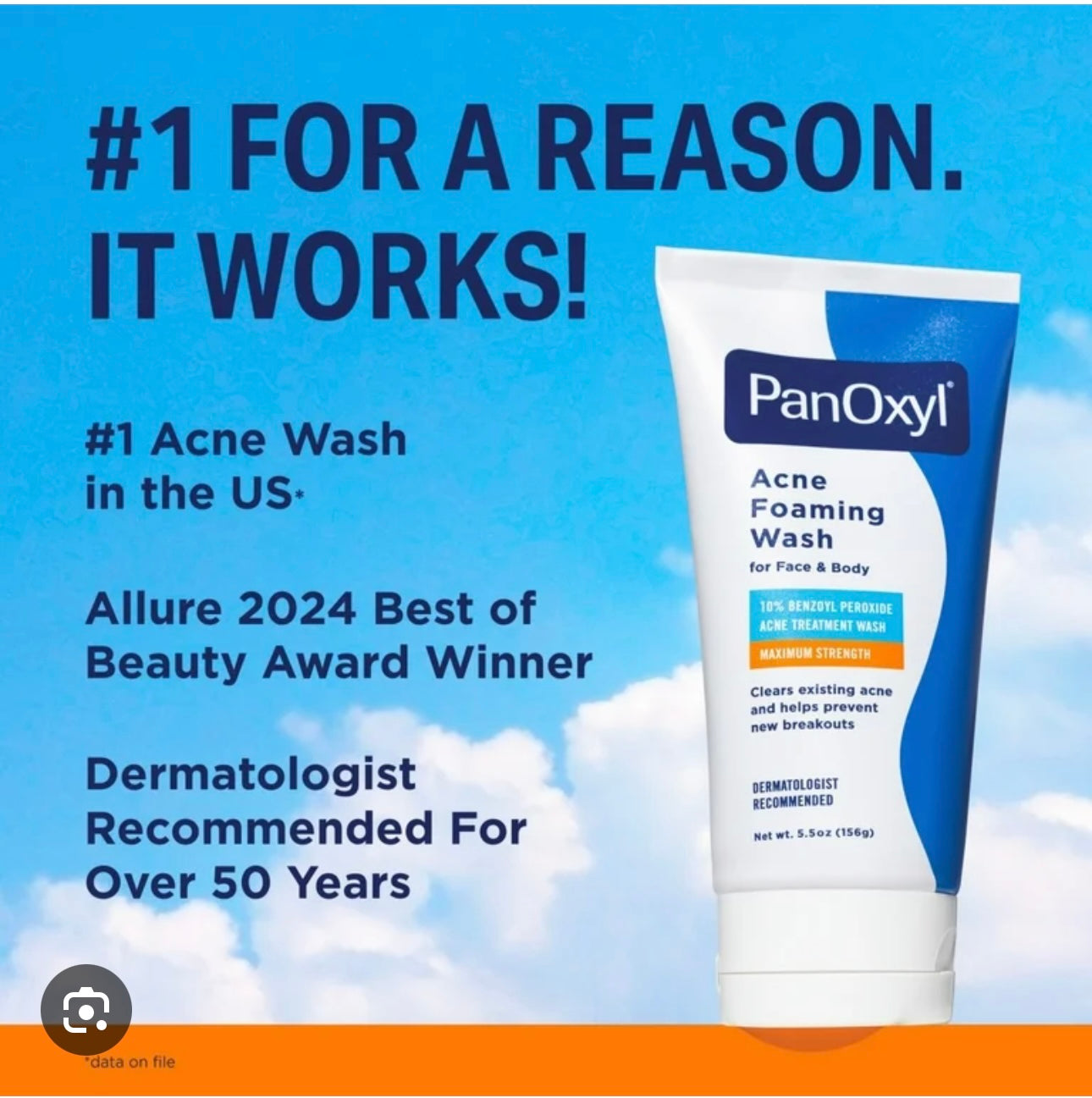 Panoxyl Acne Foaming Wash 10% 156G