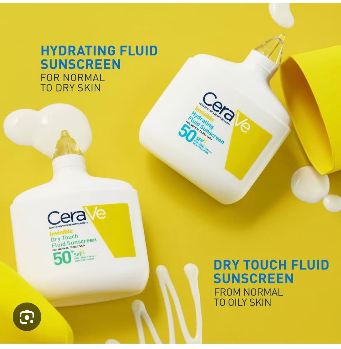 Cerave fluid hydratant invisible dry touch sunscreen