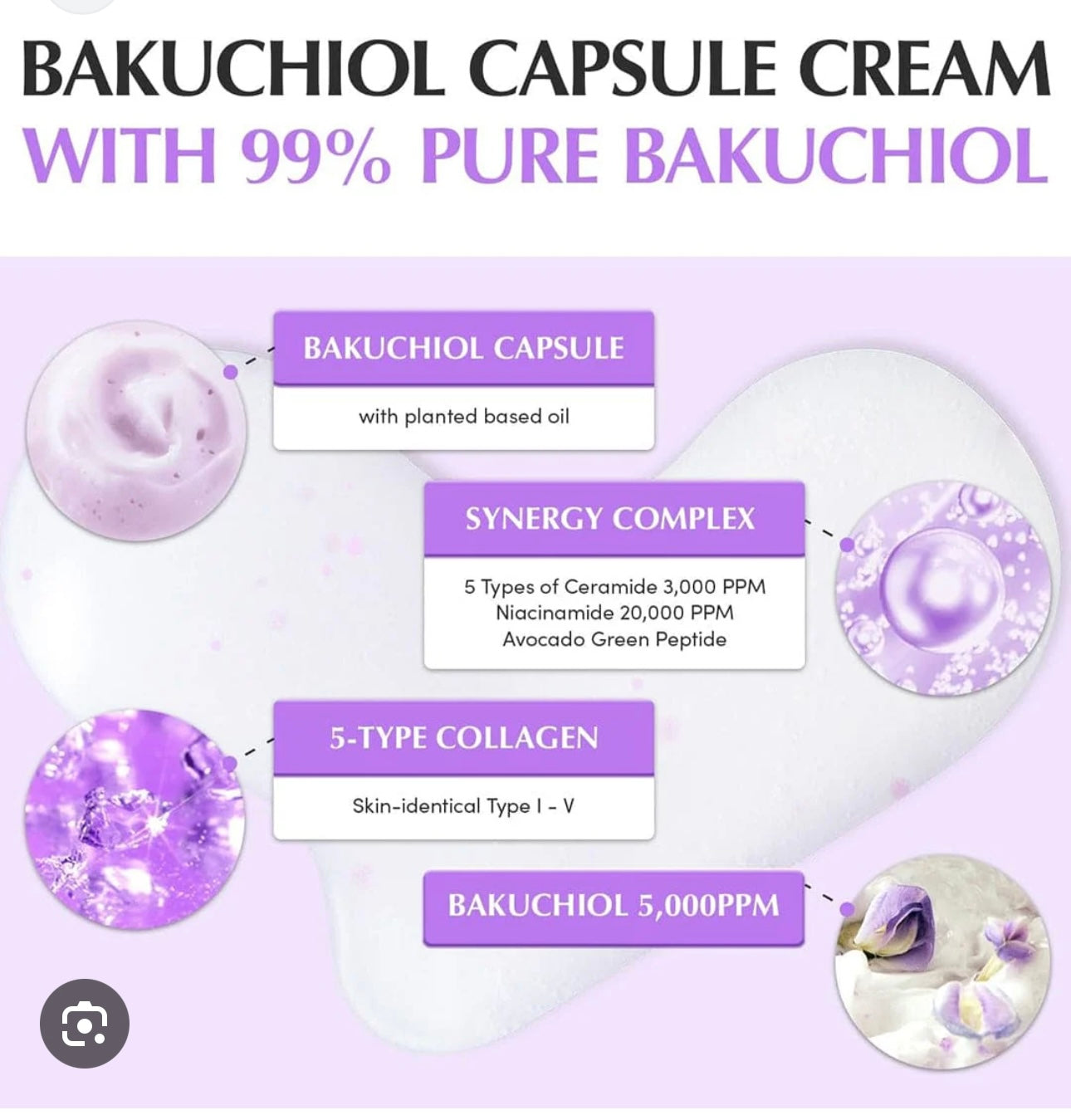 EQQUALBERRY - Bakuchiol Plumping Capsule Cream 50ml