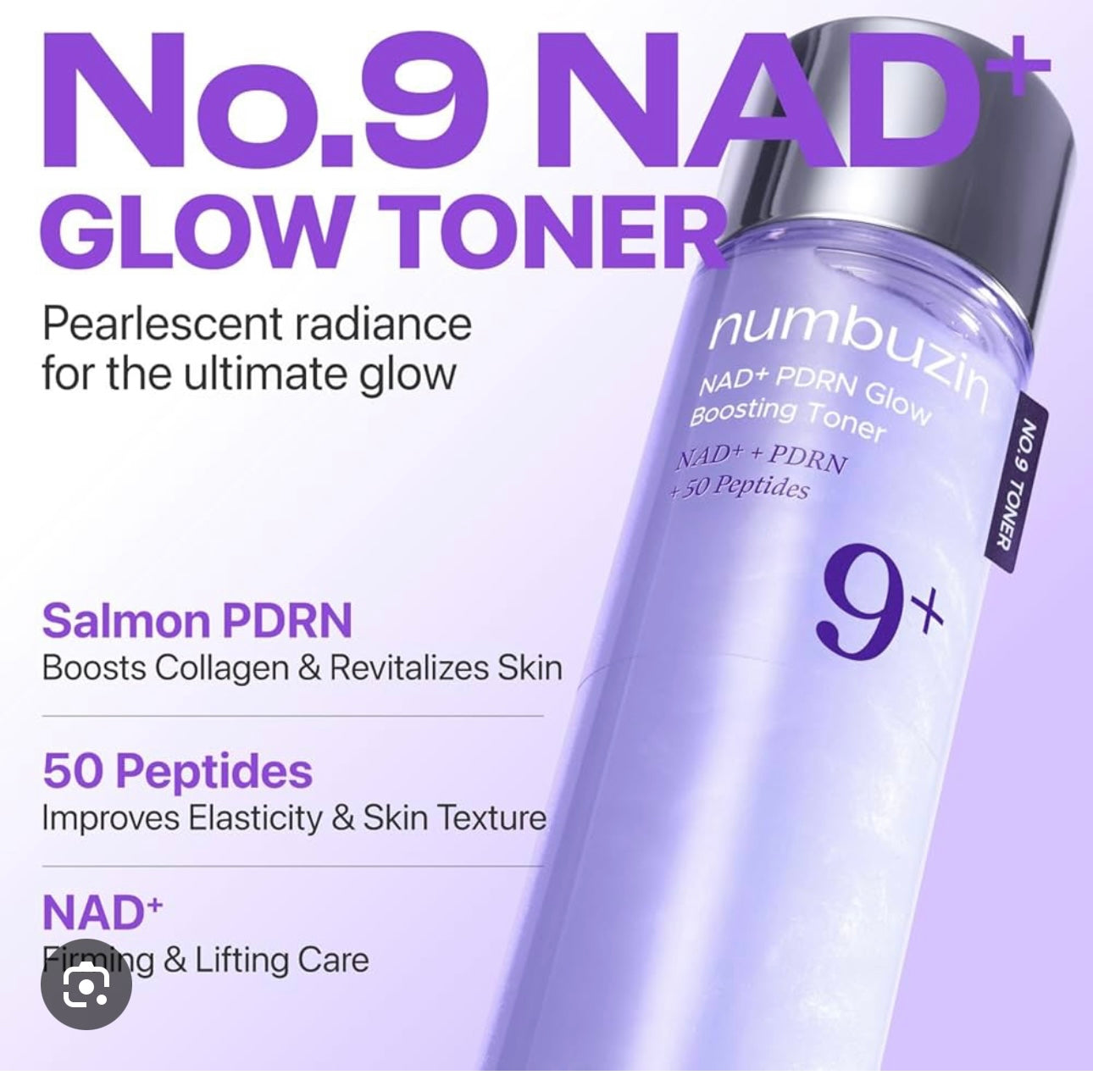Numbuzin - No.9 NAD+ PDRN Glow Boosting Toner 150ml