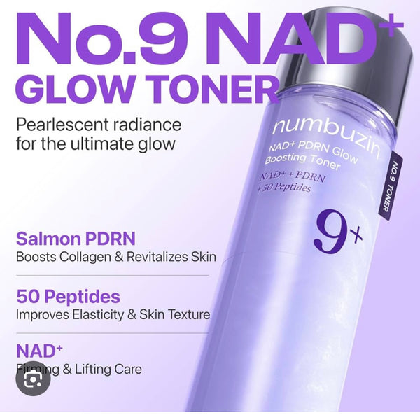 Numbuzin - No.9 NAD+ PDRN Glow Boosting Toner 150ml