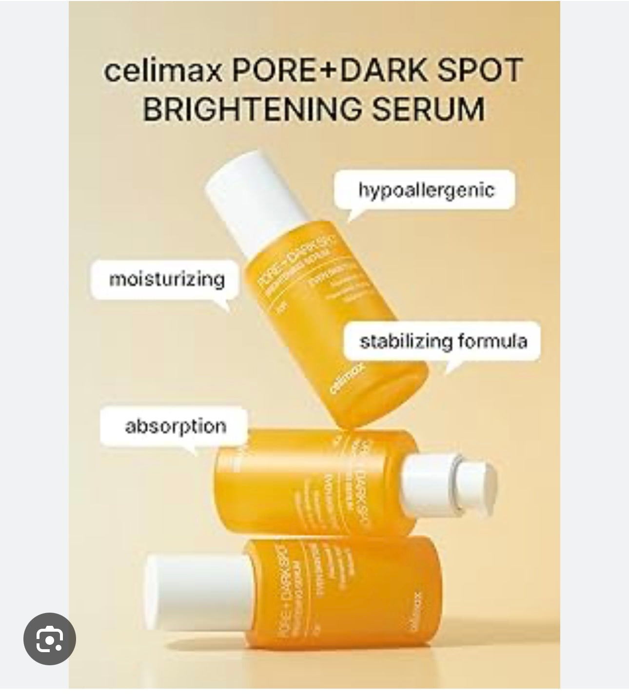 celimax Brightening Pore Dark Spot Serum 1OZ Anti Aging Moisturizer