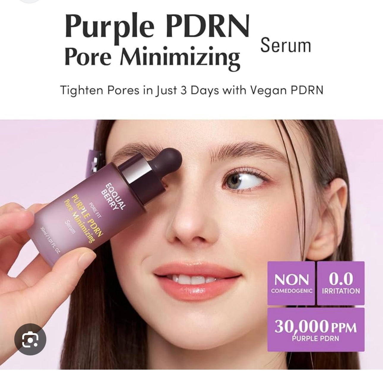 Eqqualberry Purple PDRN Pore Serum 30ml