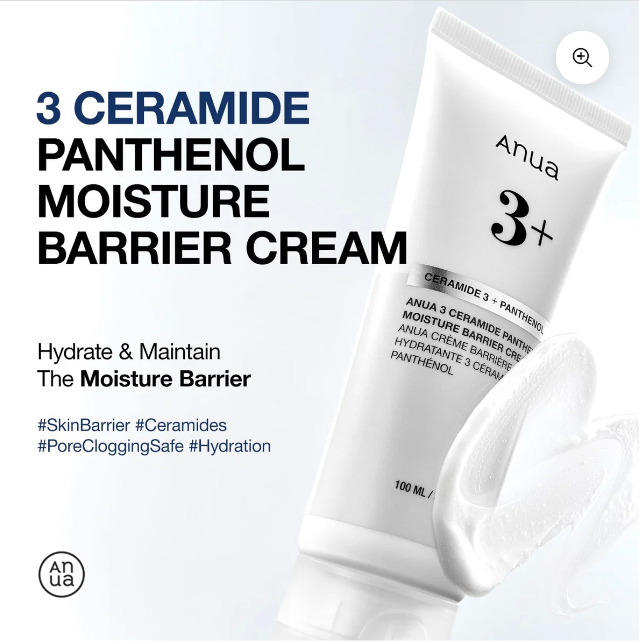 Anua - 3 Ceramide Panthenol Moisture Barrier Cream 100ML