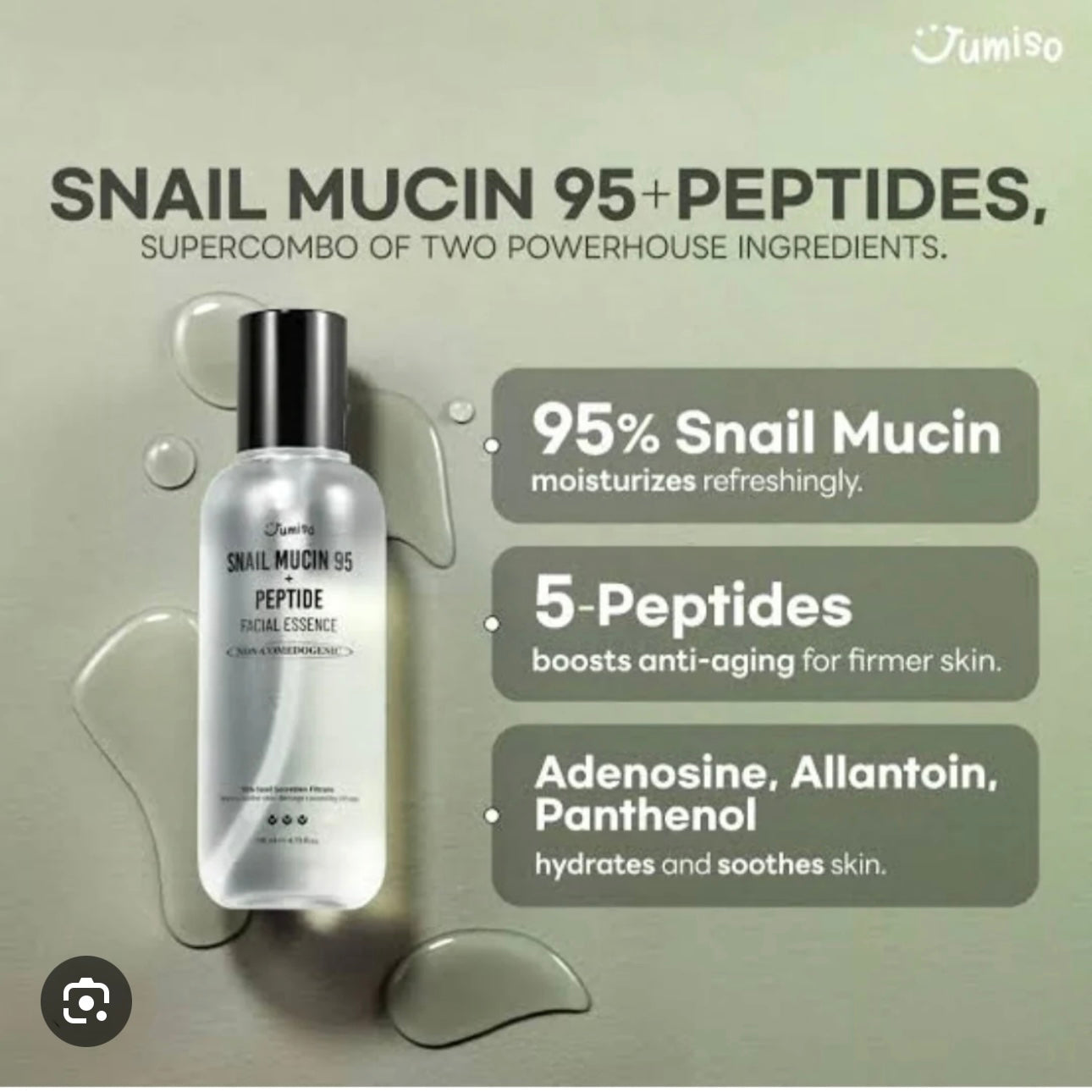 JUMISO - Snail Mucin 95 + Peptide Facial Essence 140ML