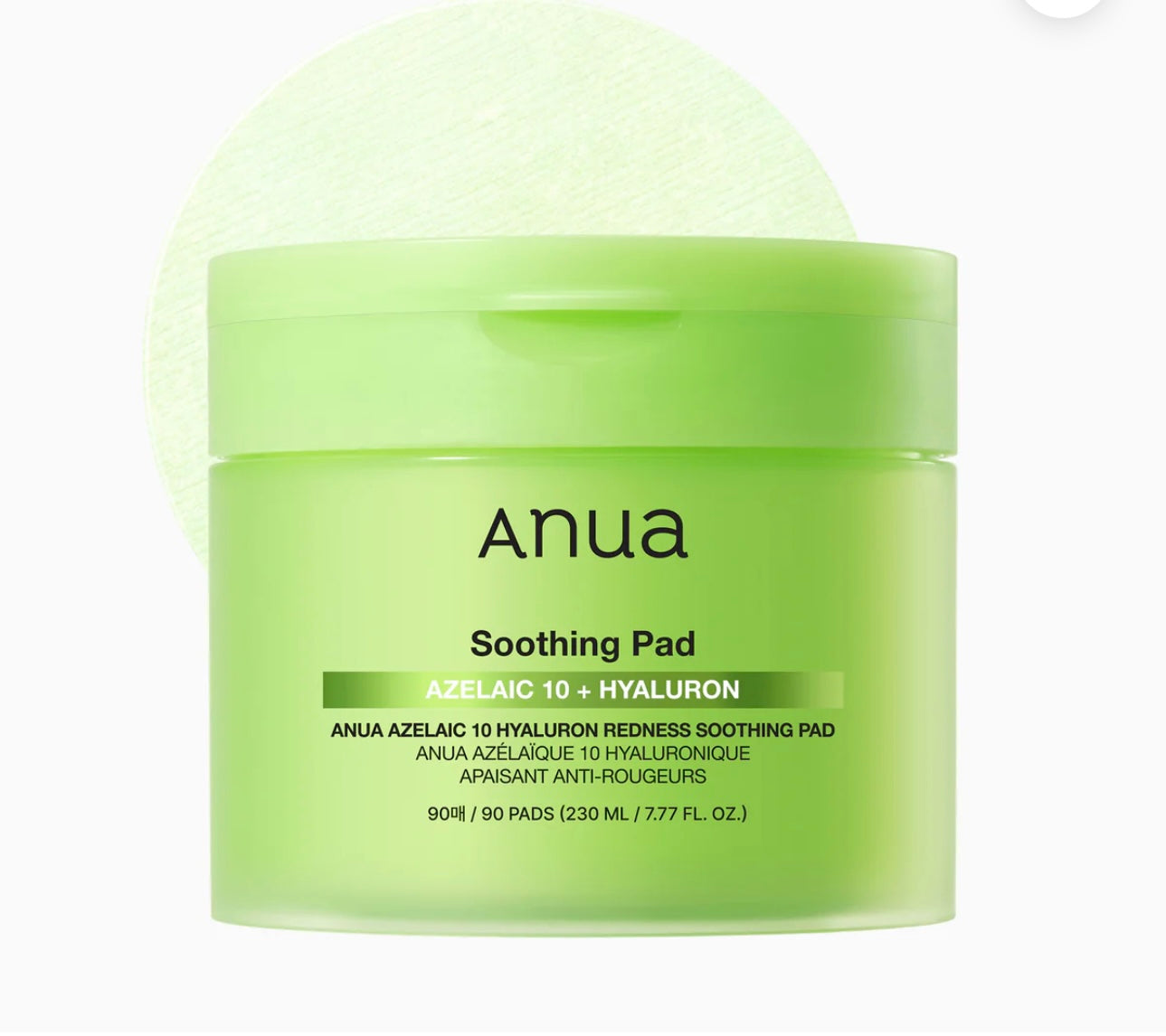 Anua Azelaic 10 Hyaluron Redness Soothing Pad 230ml