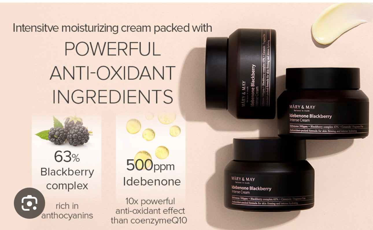 Mary&May - Idebenone Blackberry Intense Cream 70g