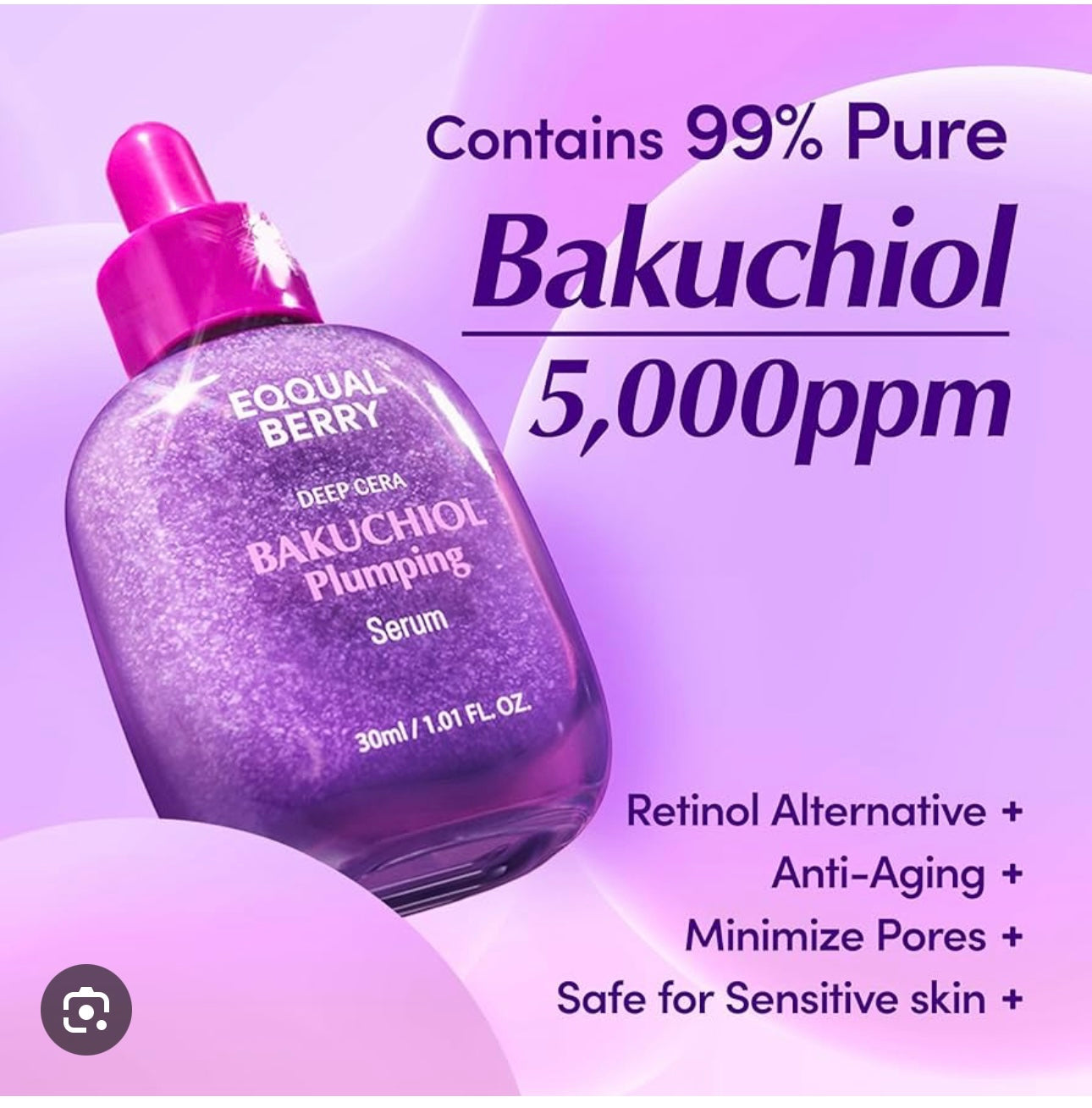 EQQUALBERRY - Bakuchiol Plumping Serum 30ML