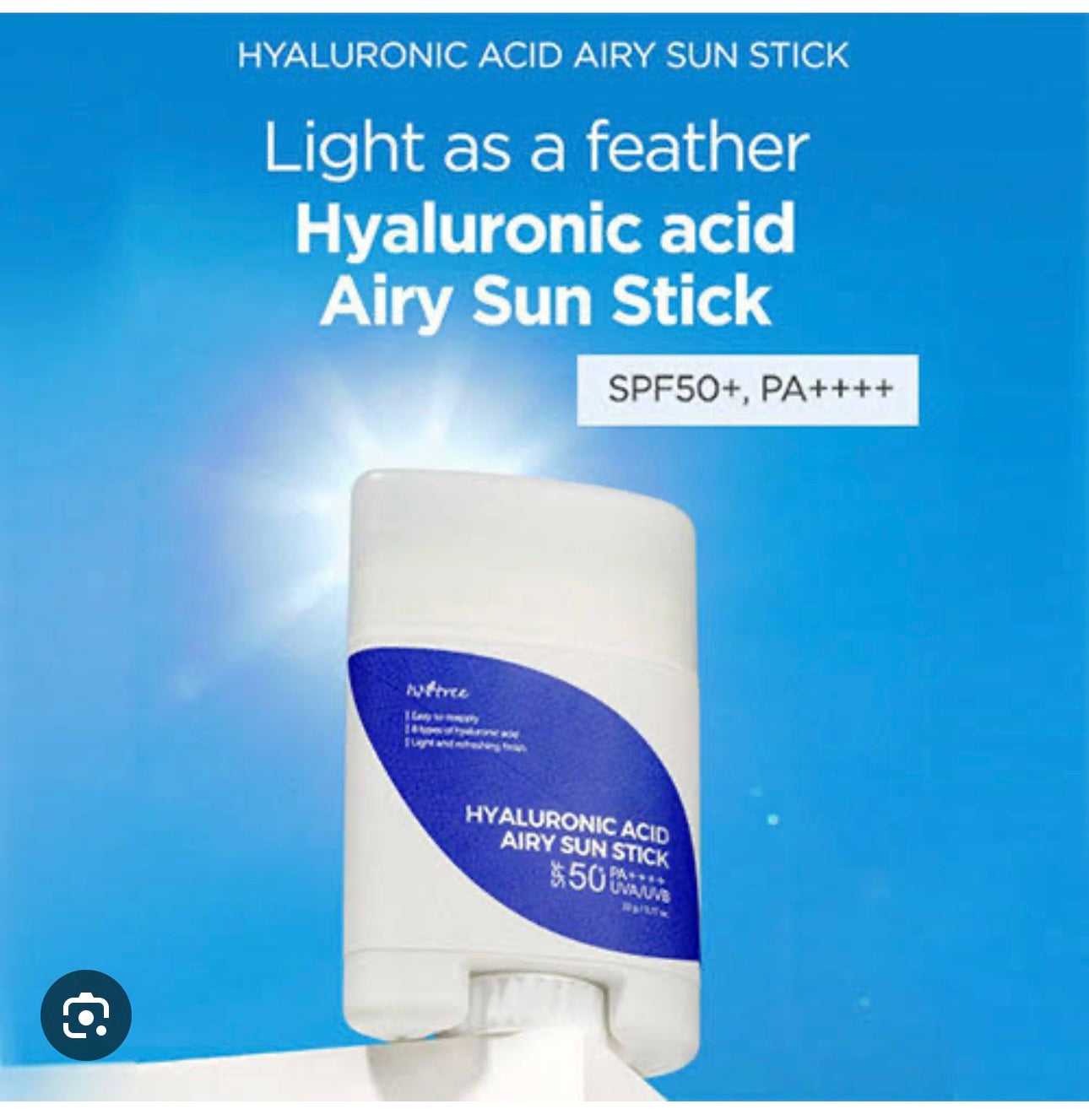 Isntree - Hyaluronic Acid Airy Sun Stick 22G
