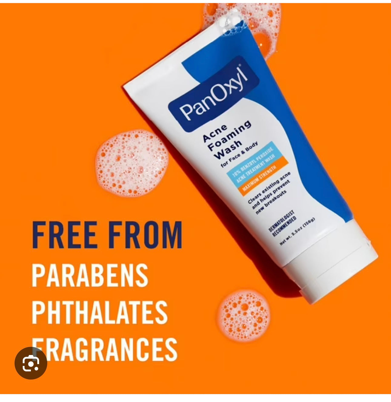 Panoxyl Acne Foaming Wash 10% 156G