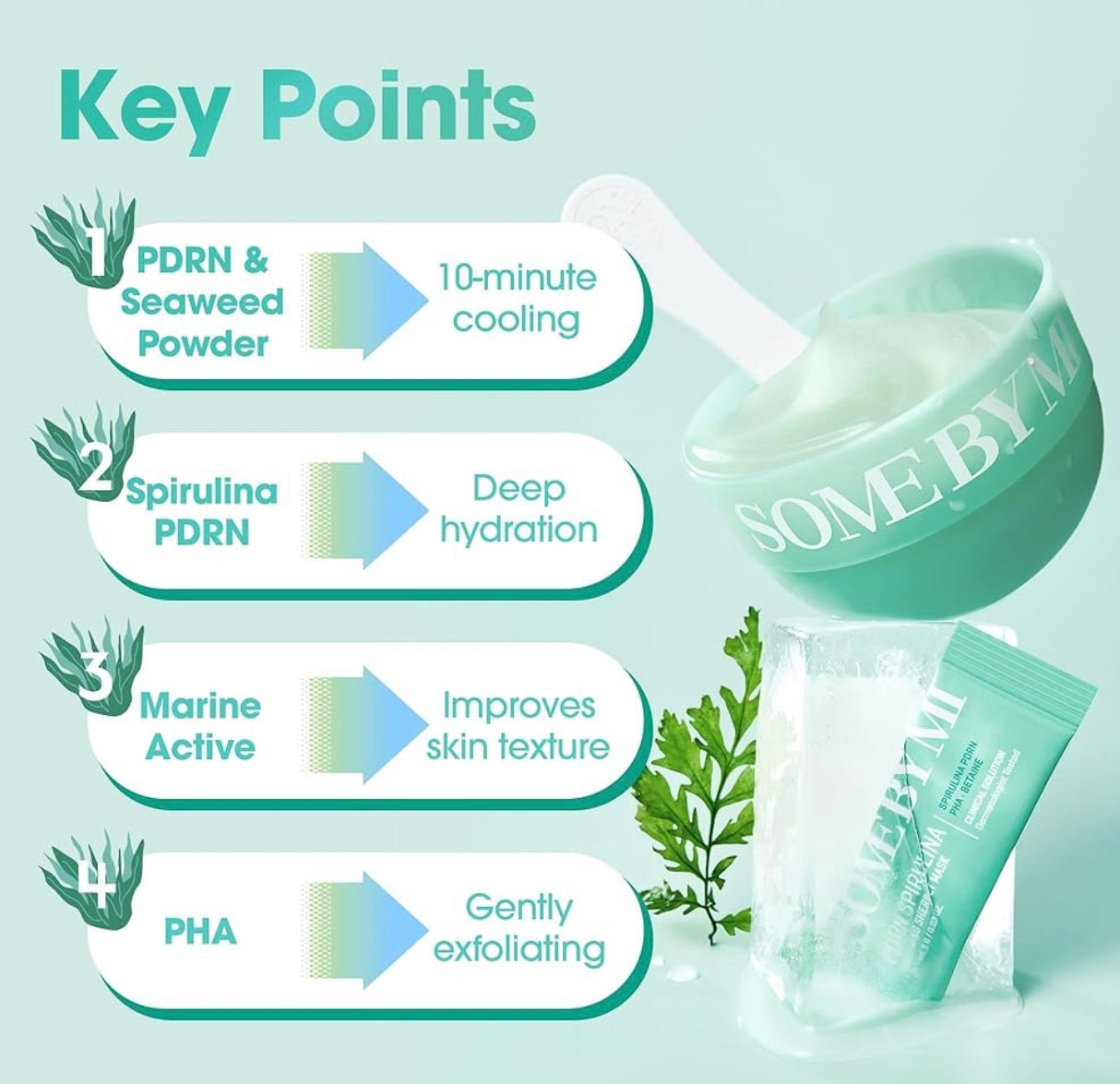 SOME BY MI Spirulina PDRN Soothing Sherbet Mask