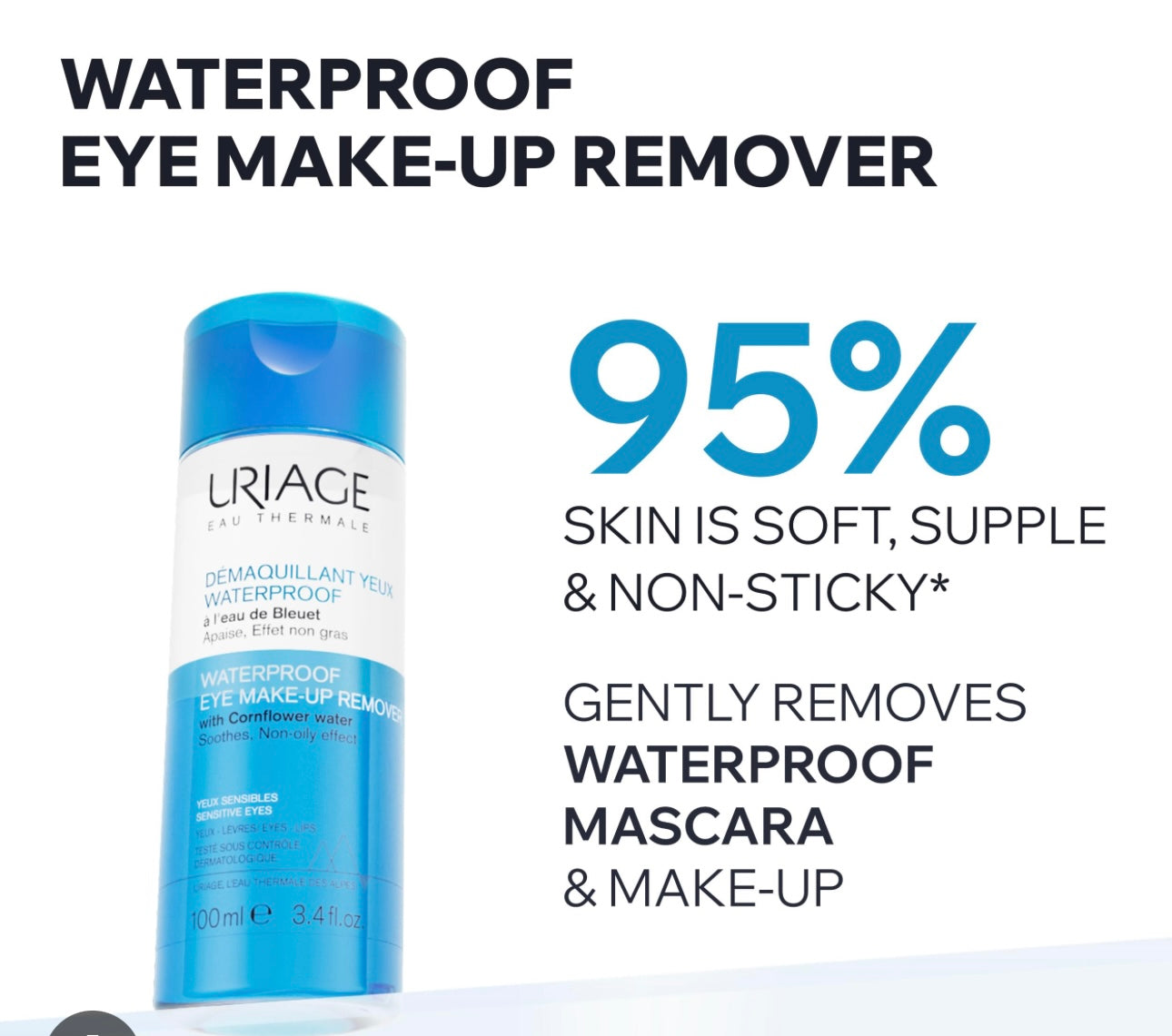 Uriage waterproof eye makeup remover
