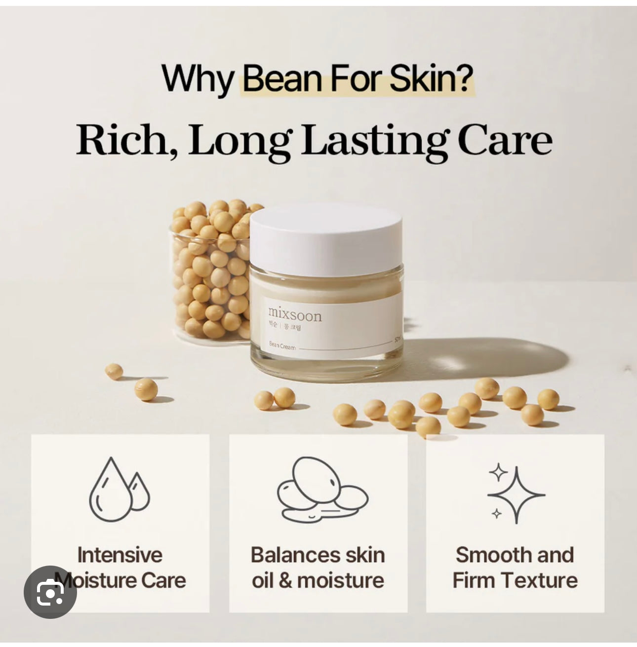 Mixsoon Bean Cream 50ml