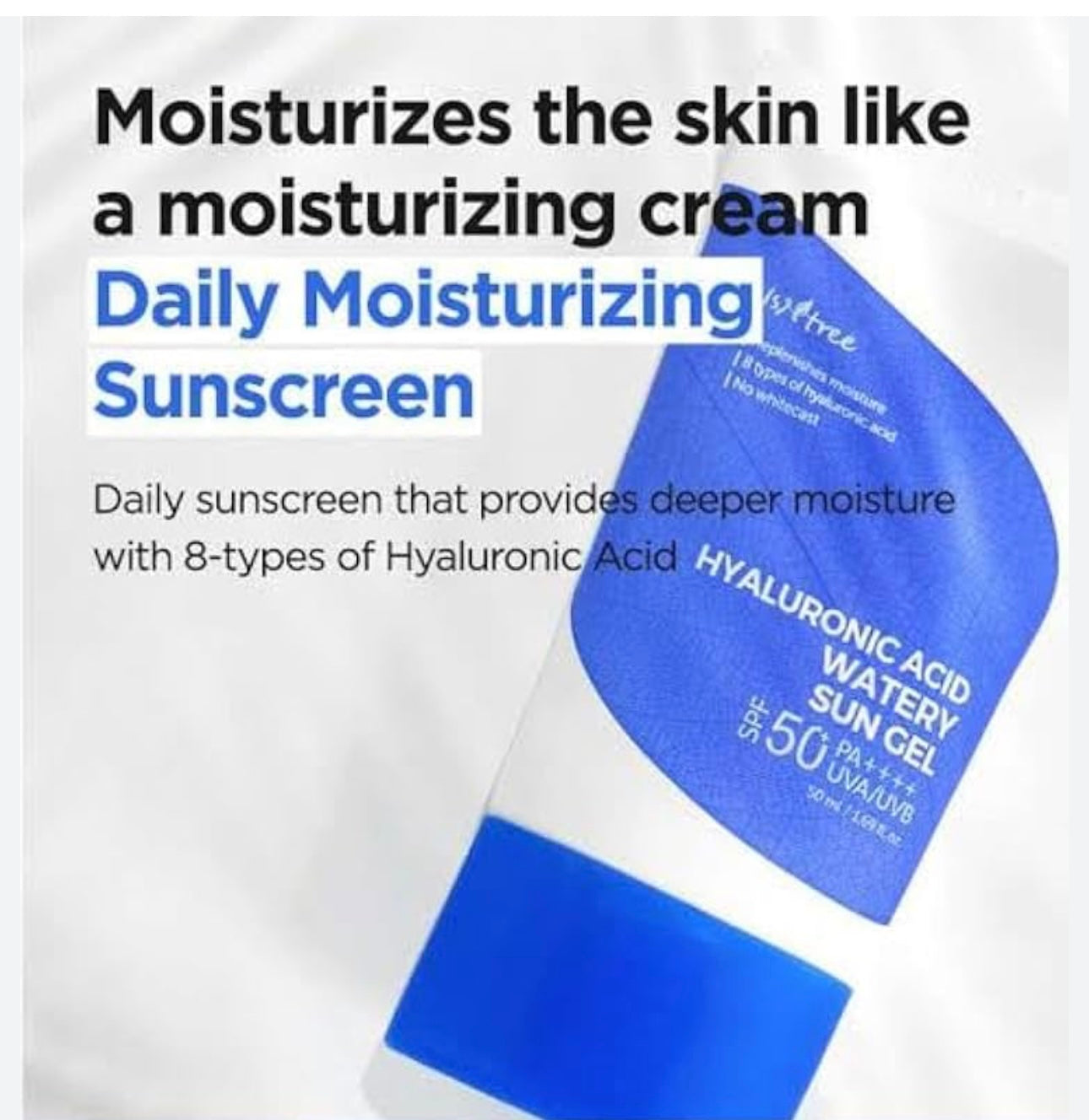 Isntree - Hyaluronic Acid Watery Sun Gel 50ML WITHOUT BOX