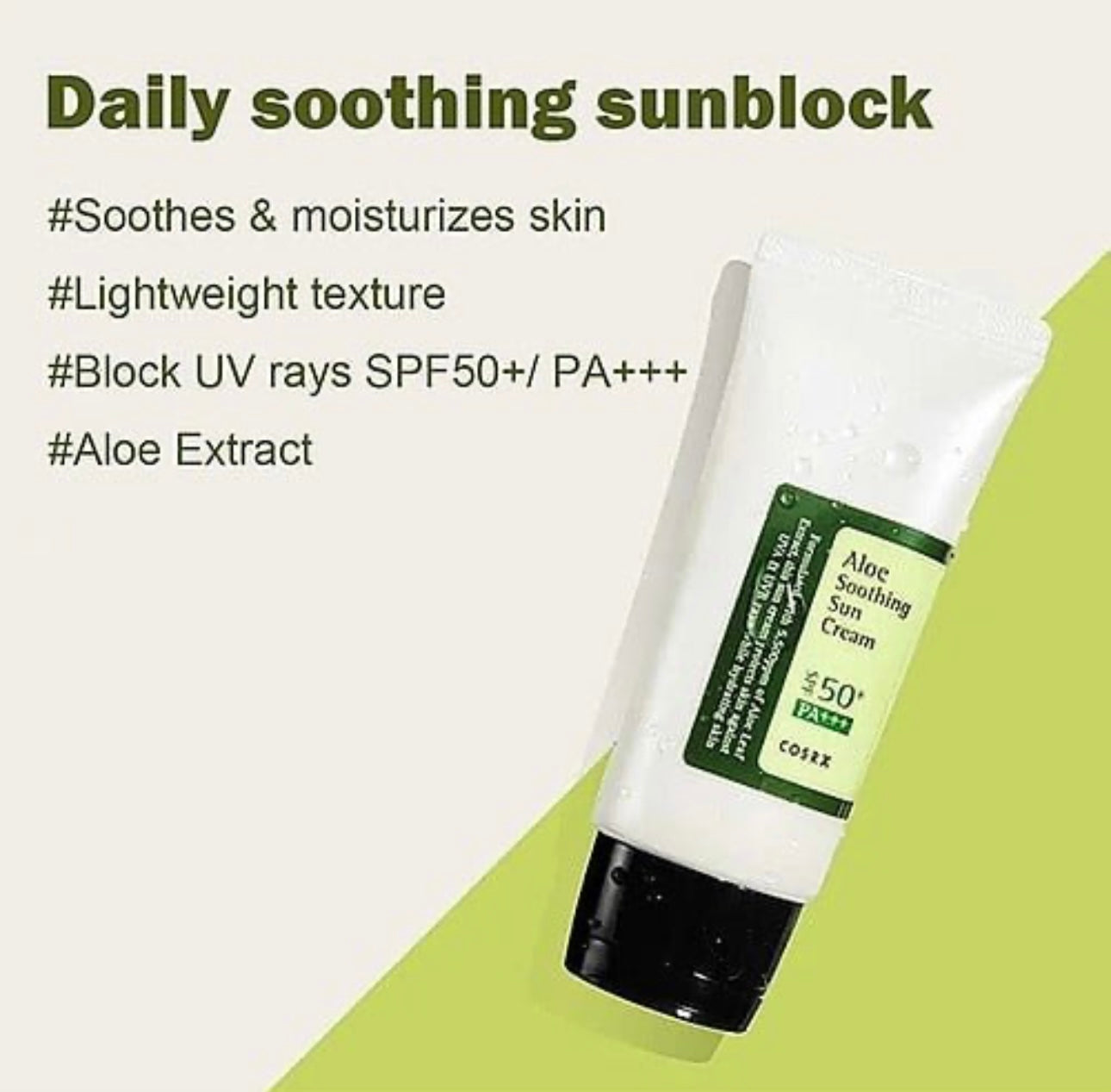 COSRX - Aloe Soothing Sun Cream 50ML