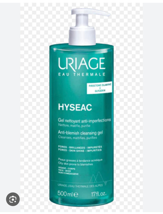 Uriage hyseac anti-blemish gel cleanser 500 ml