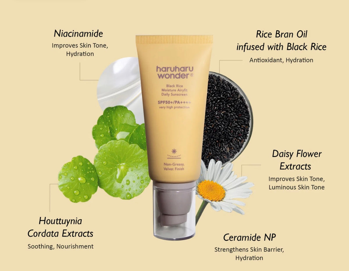 Haruharu WONDER - Black Rice Moisture Airyfit Sunscreen 50 Ml