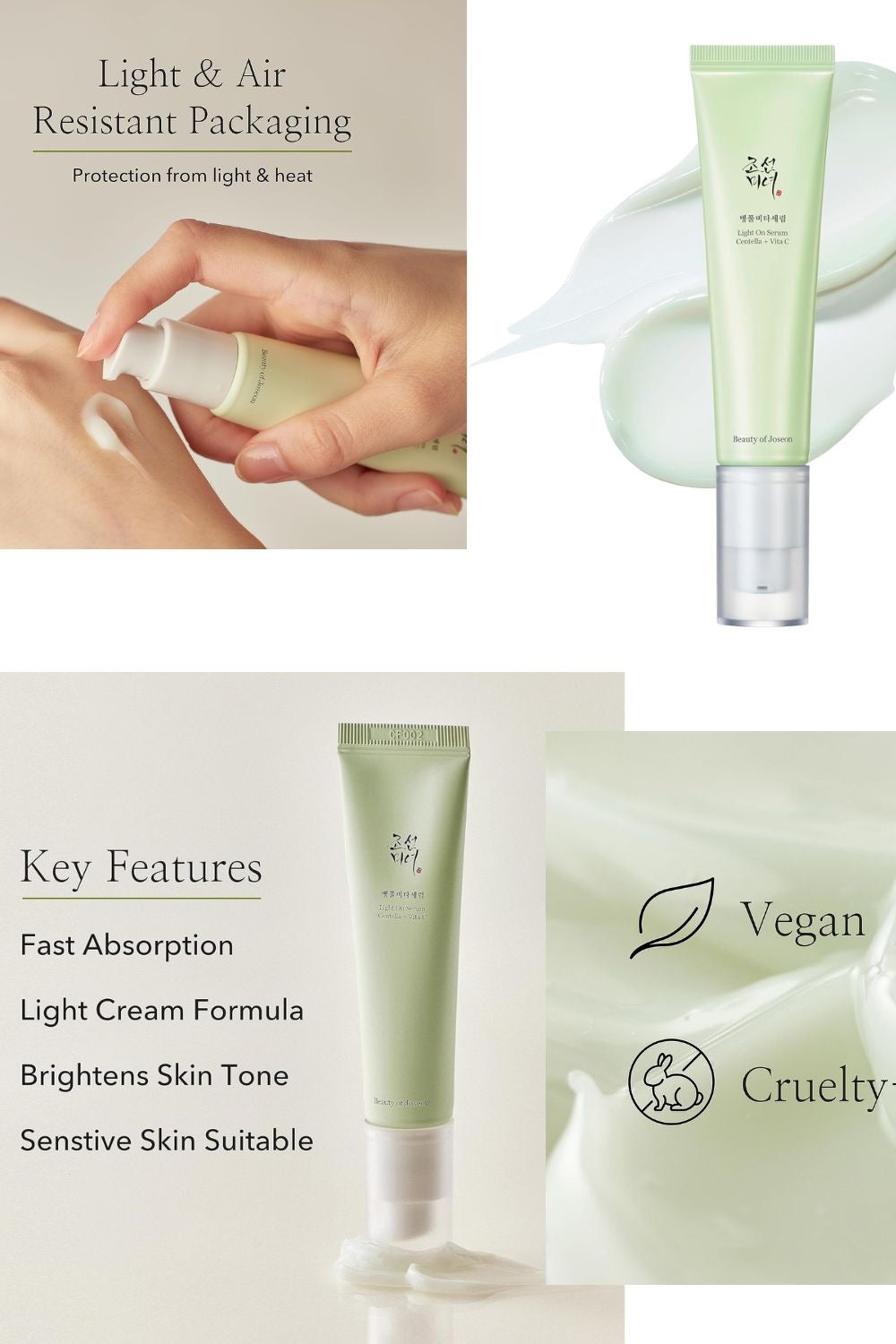 BEAUTY OF JOSEON LIGHT ON SERUM: CENTELLA + VITA C 30ML