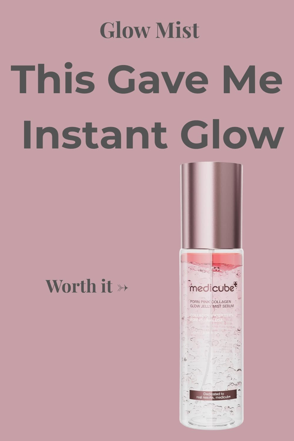 MEDICUBE PDRN PINK COLLAGEN GLOW JELLY MIST SERUM (100ML)