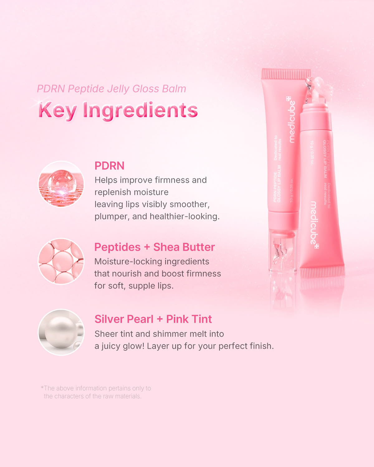 MEDICUBE - PDRN PEPTIDE GLOSSY LIP BALM 10G