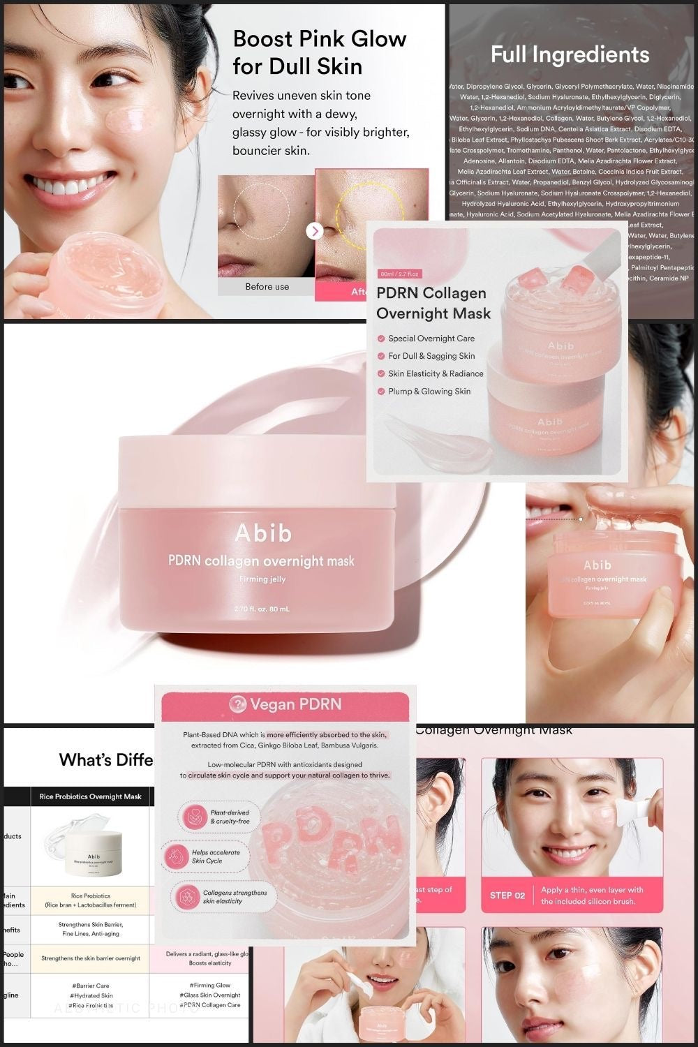 ABIB - PDRN Collagen Overnight Mask Firming Jelly - 80ml