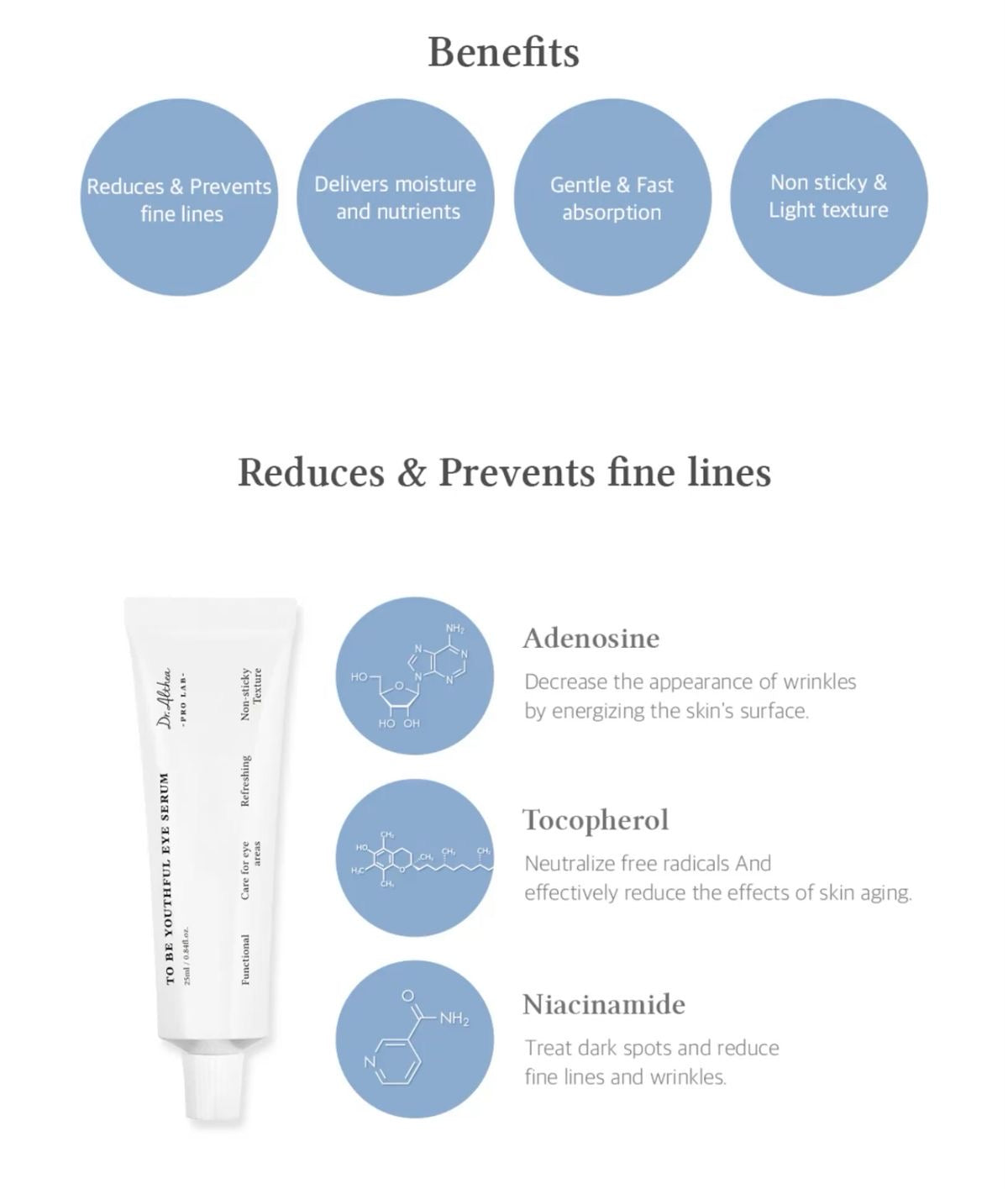 Dr.Althea Retinol Flat Iron Eye Roller - 25ml