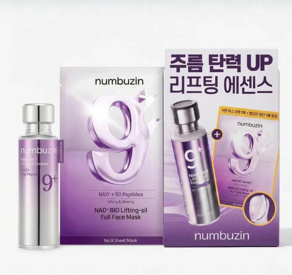 Numbuzin - No.9 NAD Bio Lifting-sil Essence + NUMBUZIN NO.9 NAD BIO LIFTING-SIL FACE MASK