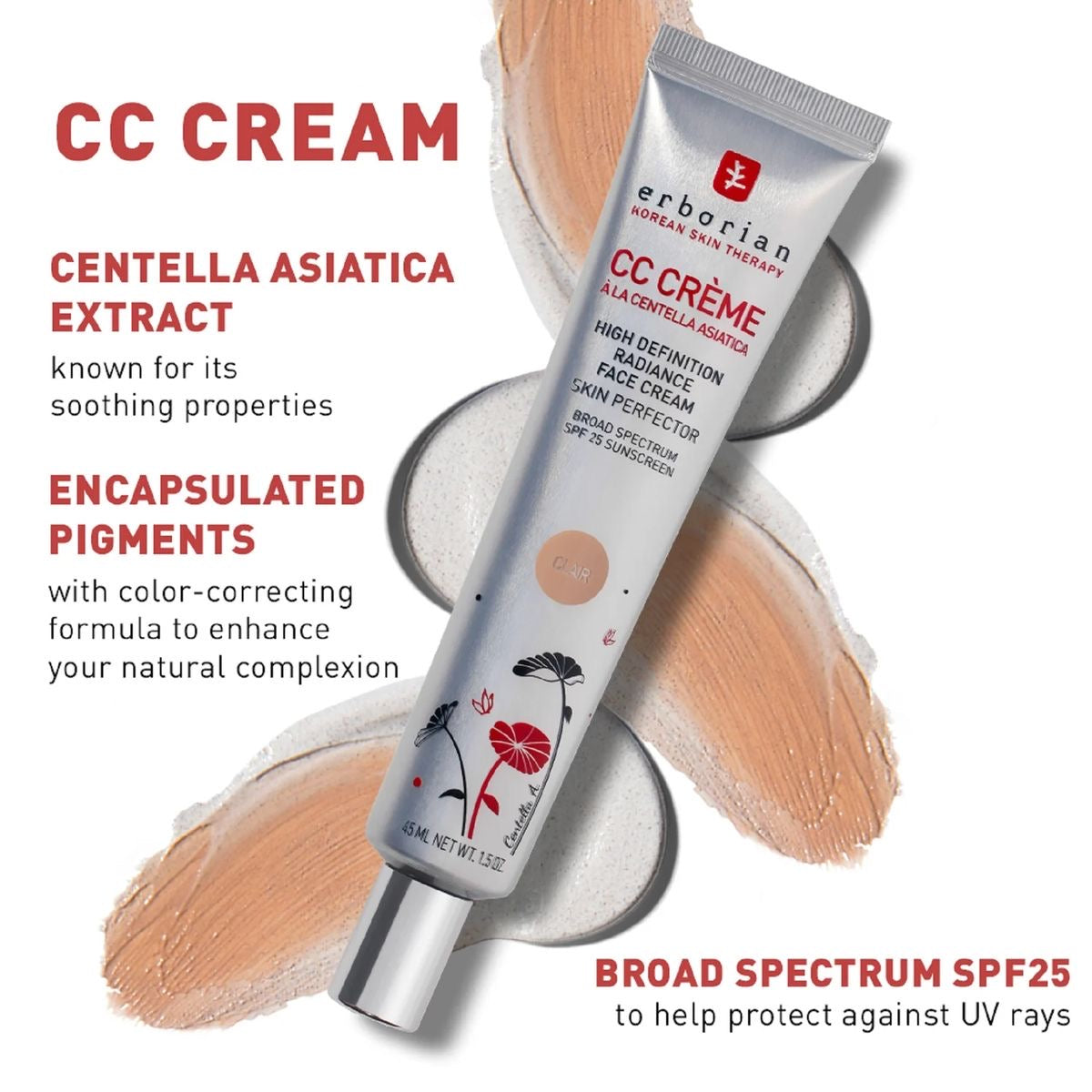 ERBORIAN CC Crème SPF 15 ml (CLAIR)