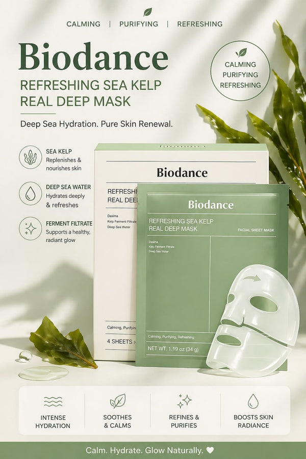 BIODANCE Refreshing Sea Kelp Real Deep Face Mask
