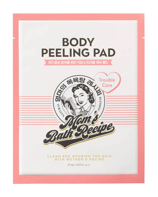 Moms Bath Recipe Body Peeling Pad TROUBLE CARE (1 Sheet)