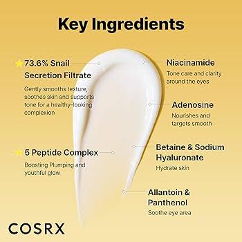 Mini cosrx snail peptide eye cream (without box)