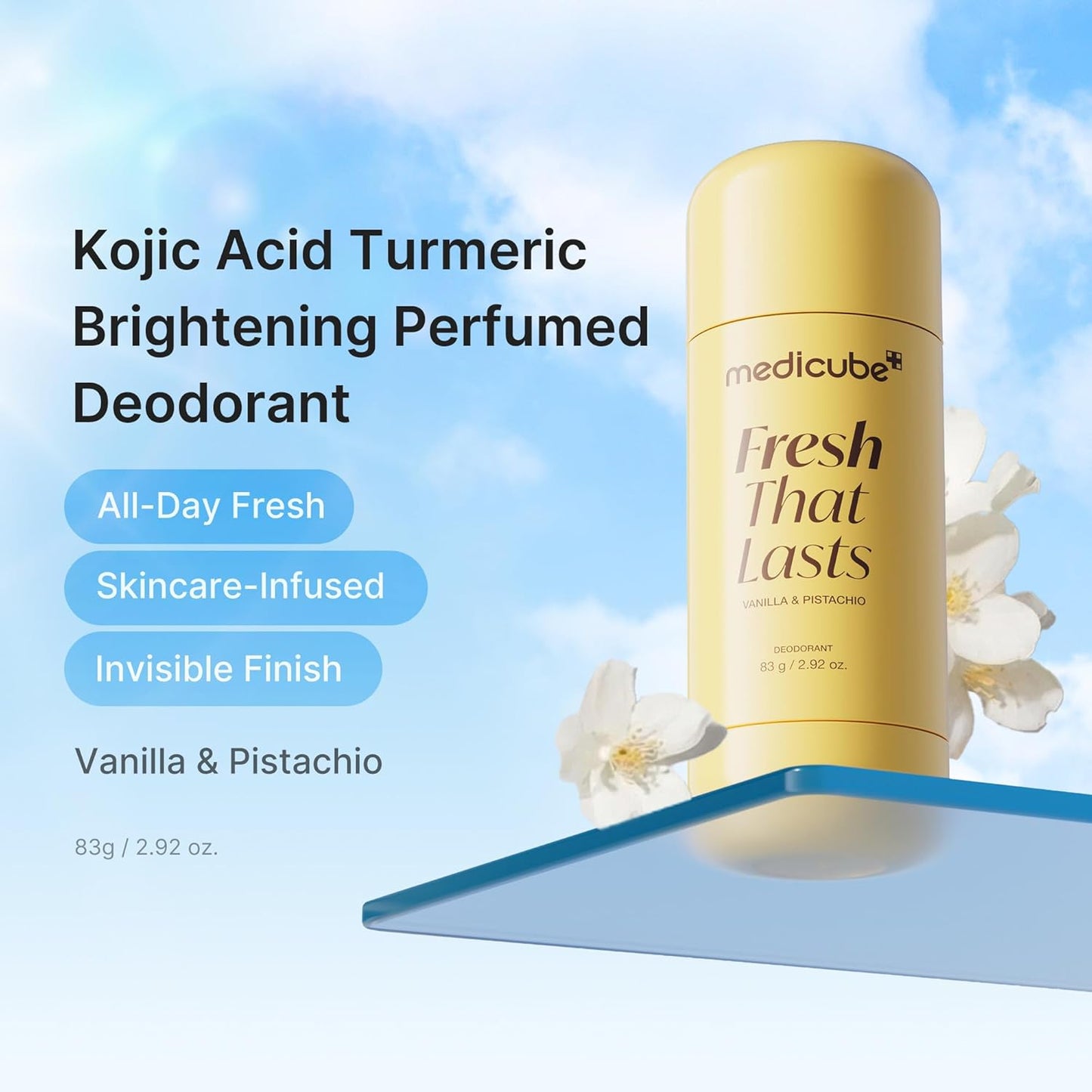 Medicube Deodorant Fresh that Lasts Vanilla & Pistachio - 83g