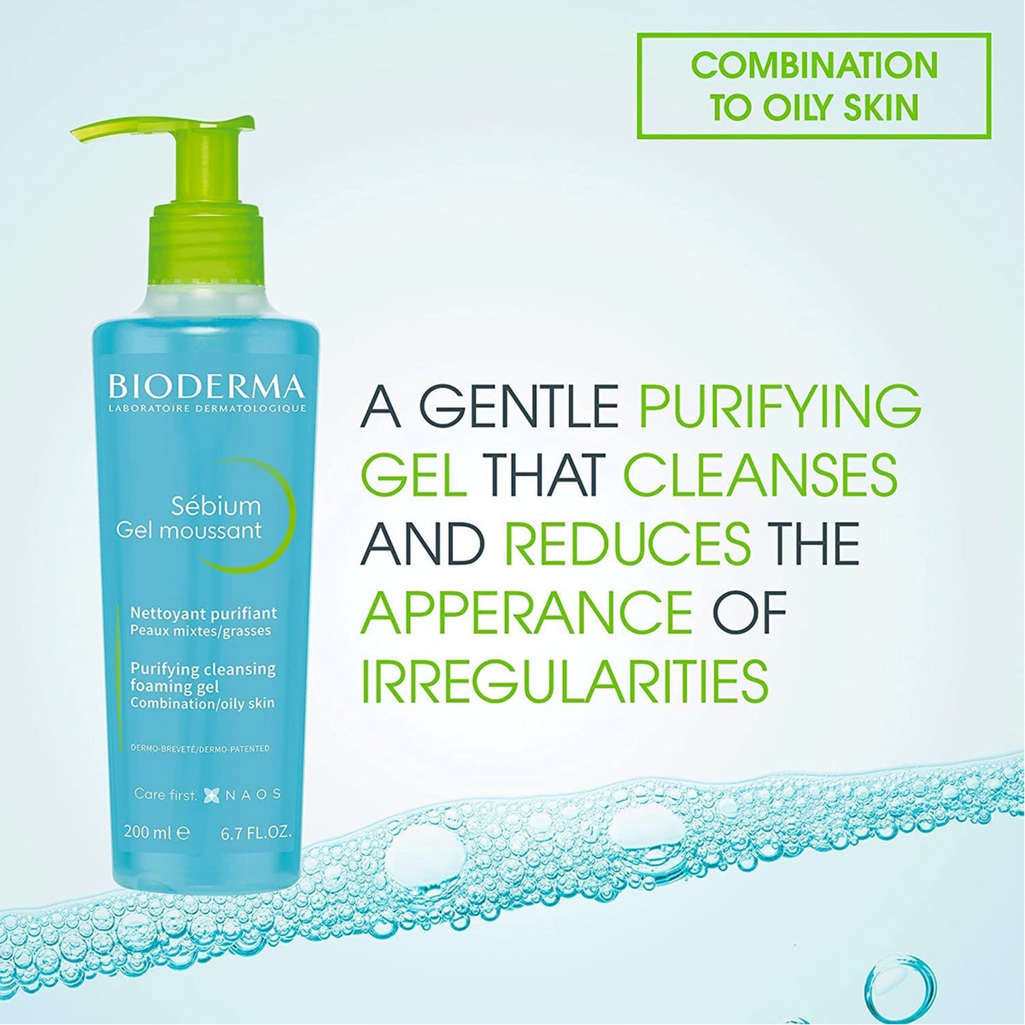 Bioderma Sebium Gel Moussant Face Wash - 200ml