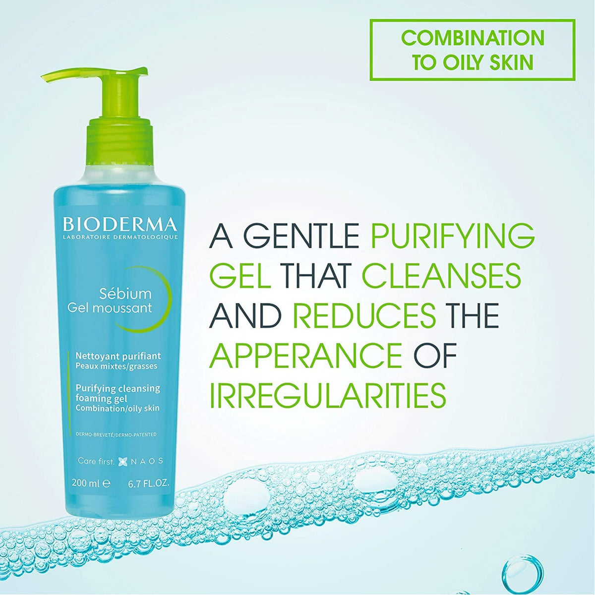 Bioderma Sebium Gel Moussant Face Wash - 200ml