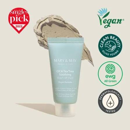 Mary&May cica tea tree Soothing wash off mask mini (without box)