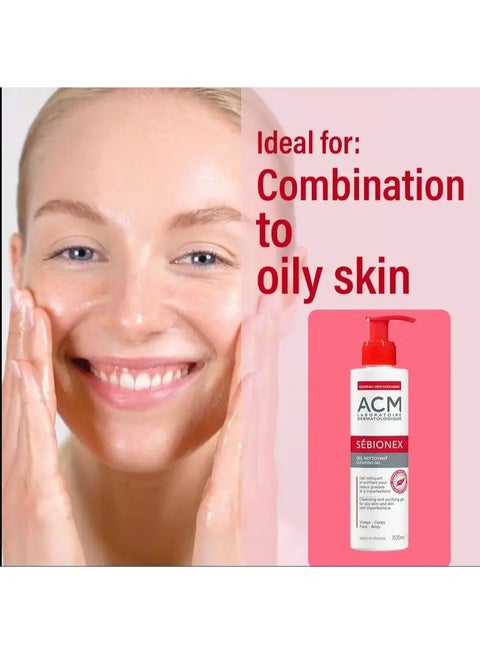 ACM Sebionex Cleansing Gel for Oily Skin 200 ml