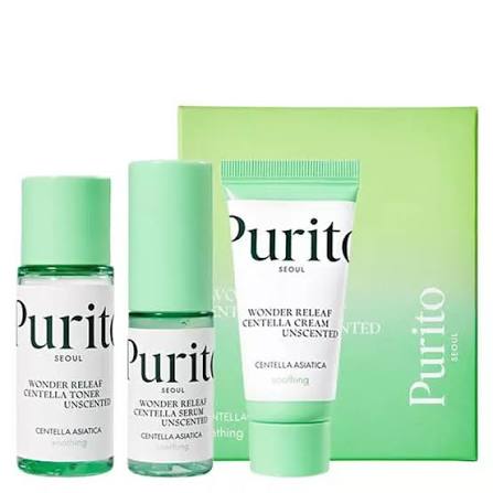 Purito Seoul wonder relief centella mini kit unscented