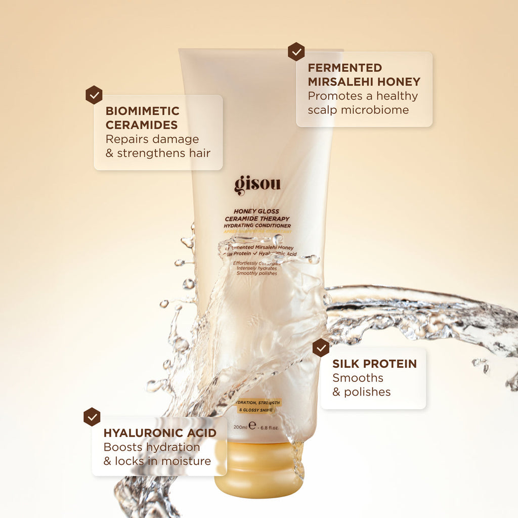 Gisou Honey Gloss Ceramide Therapy Hydrating Conditioner