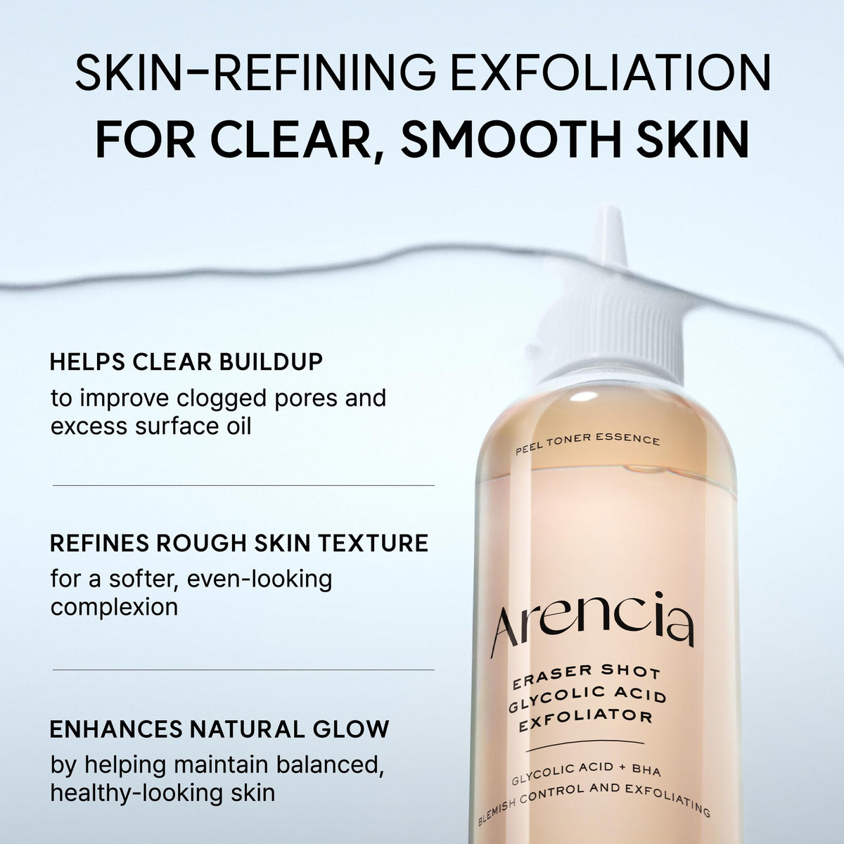 Arencia Erasor Glycolic Acid 10% Exfoliating Toner