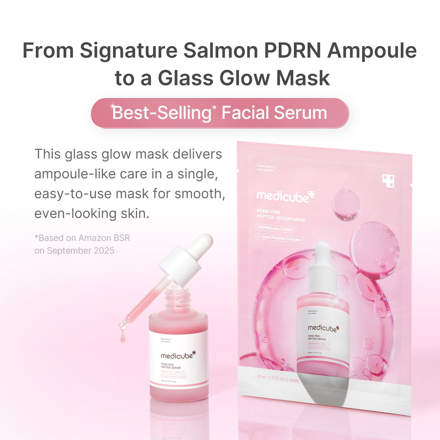 Medicube PDRN Pink Peptide Serum Mask